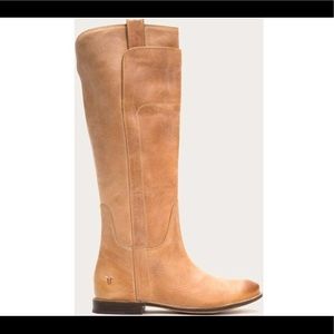 Frye Tan Leather Winter Boots